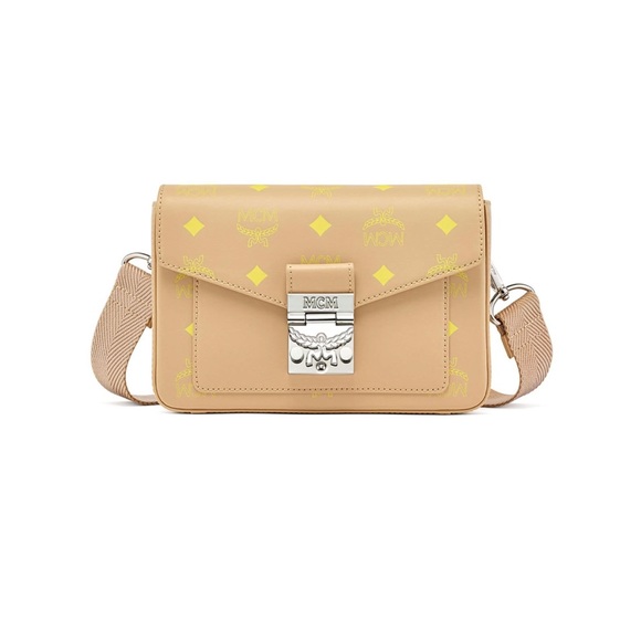 Small Color Splash Logo Leather Crossbody Bag - Picture 1 of 6